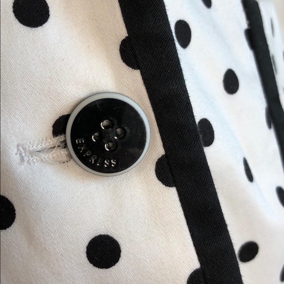 Express Ladies Polka dot Blazer 4 GUC - Picture 6 of 8